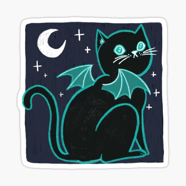 Bat Cat Sticker