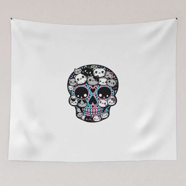 Item preview, Fancy cats skull designed and sold by Paintbase.