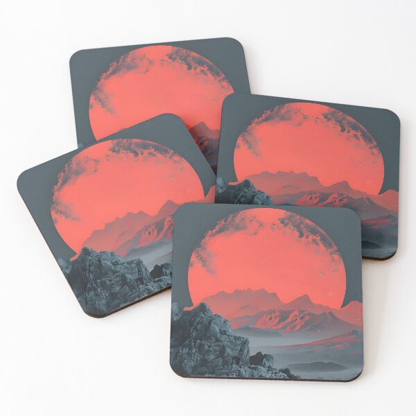 Item preview, Crimson Eclipse Over Silent Peaks designed and sold by TheArtfulPair.