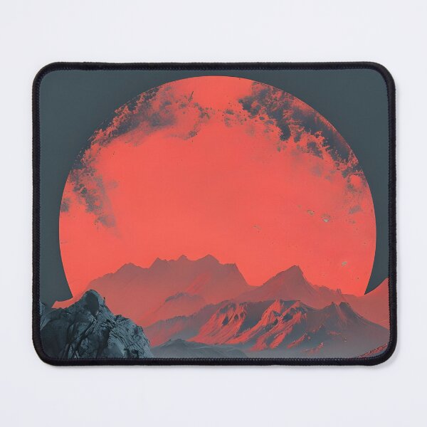 Item preview, Crimson Eclipse Over Silent Peaks designed and sold by TheArtfulPair.