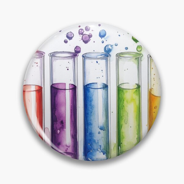 Item preview, Watercolor Science-Chemistry Test Tubes Colorful designed and sold by GrinGalore.