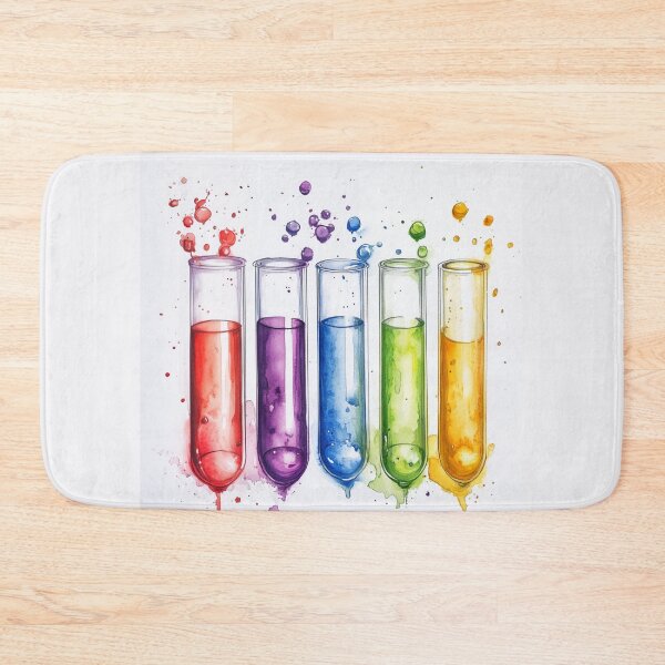 Item preview, Watercolor Science-Chemistry Test Tubes Colorful designed and sold by GrinGalore.