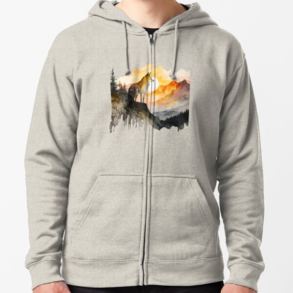 Item preview, Wolf in mountains designed and sold by ArtfulPlay.