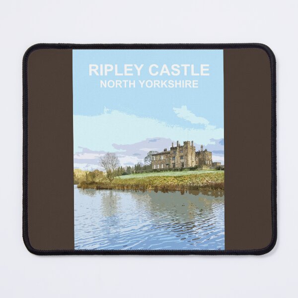 Item preview, Ripley Castle North Yorkshire Travel location poster Scarborough designed and sold by BarbaraGlebska.