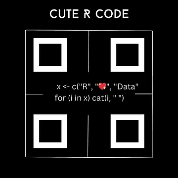 Artwork thumbnail, Cute R Code by Mambadesiign