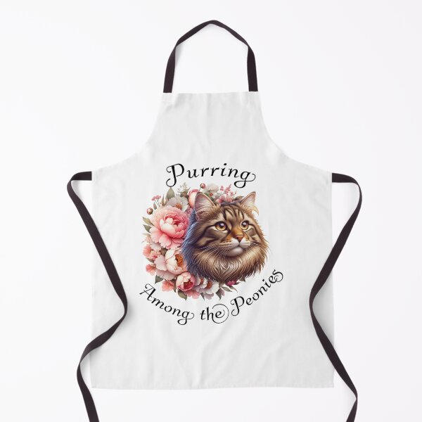 Item preview, Purring among the Peonies  designed and sold by absurditeestore.