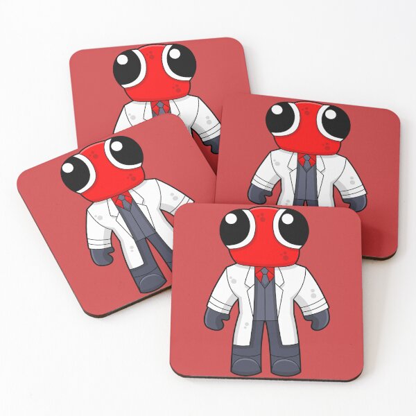 Item preview, Cute Red Rainbow Friends Character Fun Roblox Inspired Design designed and sold by Kubala Designs.