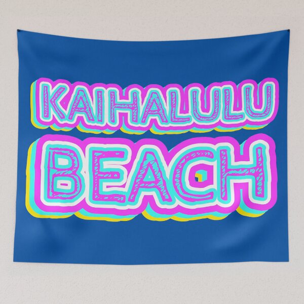Item preview, Kaihalulu Beach Retro Typography designed and sold by ArtNoveltee.