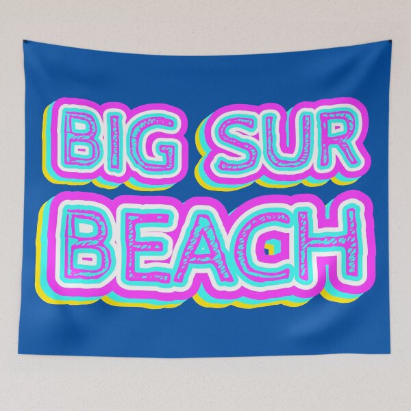 Item preview, Big Sur Beach Retro Typography designed and sold by ArtNoveltee.