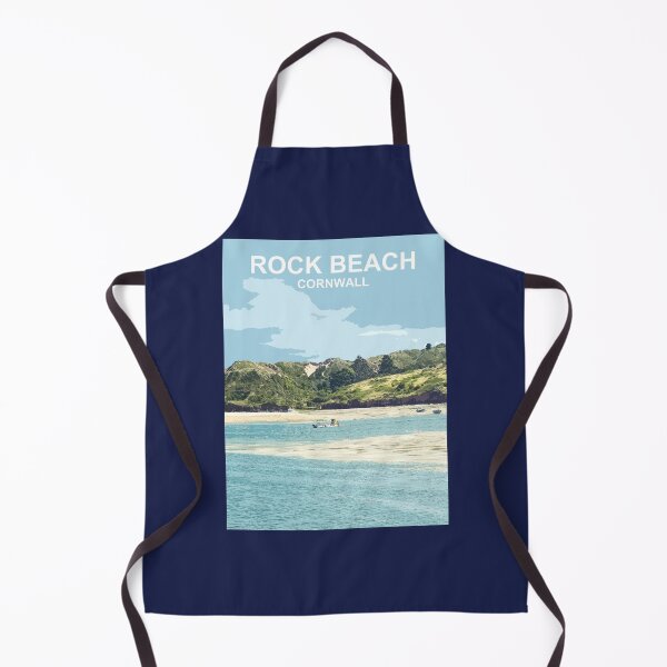 Item preview, Rock Beach Cornwall. Cornish gift Kernow Travel location poster. designed and sold by BarbaraGlebska.