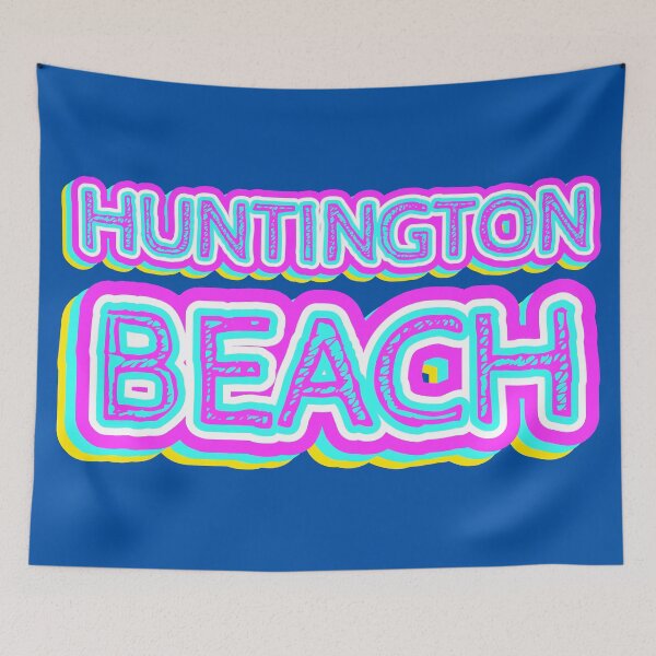 Item preview, Huntington Beach Retro Typography designed and sold by ArtNoveltee.