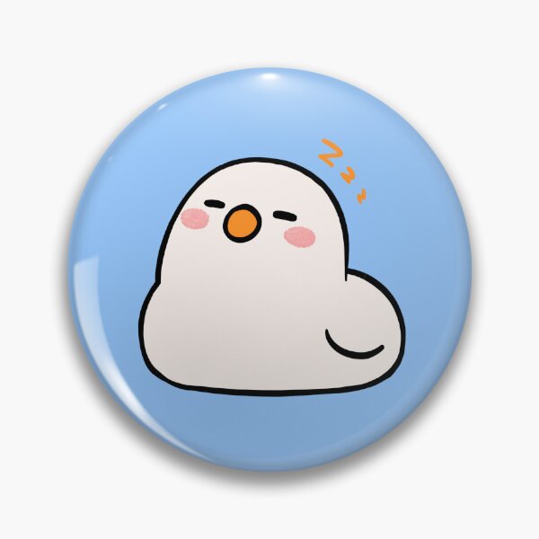 Item preview, Cute chubby white duck sleeping zzzzz designed and sold by Yuna's Studio.