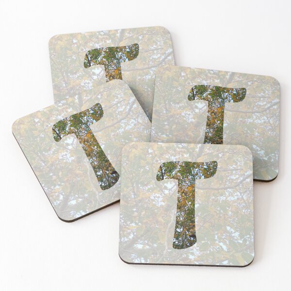 Item preview, Bold Letter ' T ' - Autumn Walnut Tree Design :) designed and sold by Myriel-Myriel.