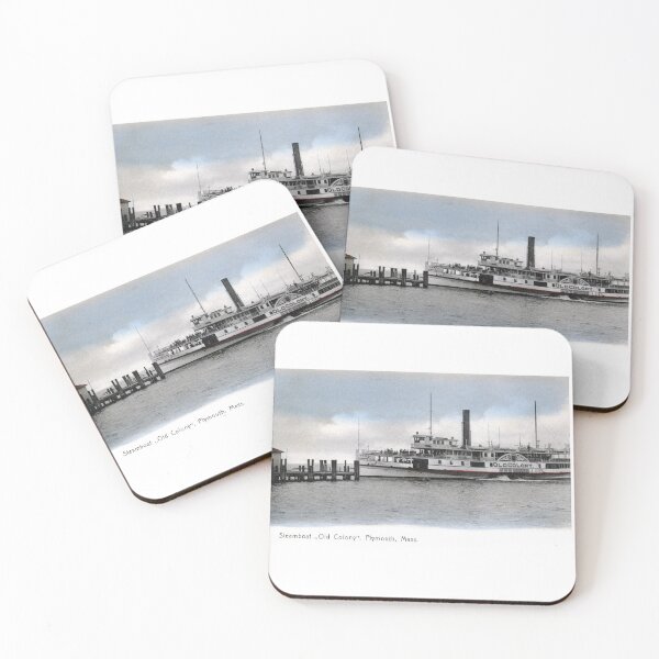Item preview, 1905 Steamship Docked at Plymouth Massachusetts designed and sold by historicimage.