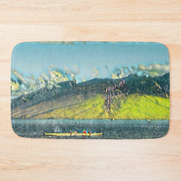 Item preview, Canoe & West Maui Mountains designed and sold by Scurvy Dawg Design.