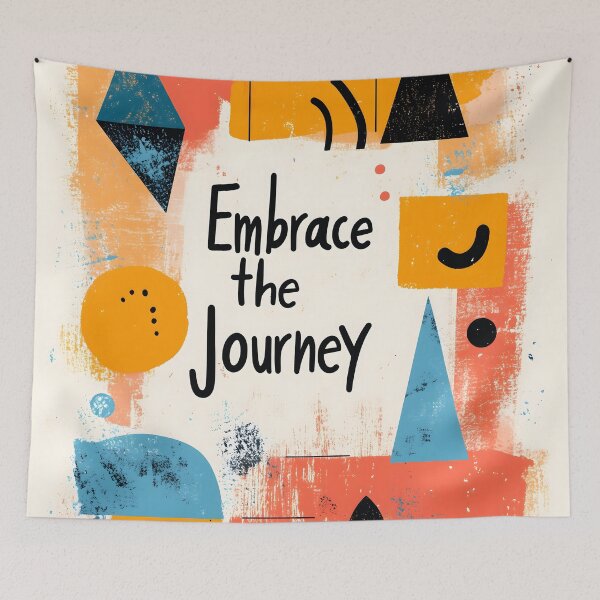 Item preview, Vibrant Mid-Century Modern Geometric Wall Art designed and sold by Soul-Sparks.