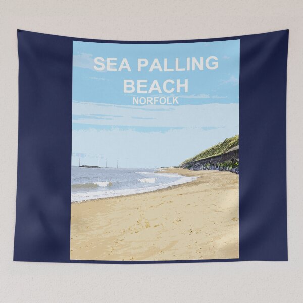 Item preview, Sea Palling Norfolk Travel poster East Anglia designed and sold by BarbaraGlebska.