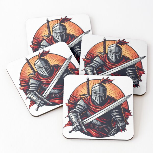 Item preview, Red Medieval Armored Warrior designed and sold by GeneralDaily.