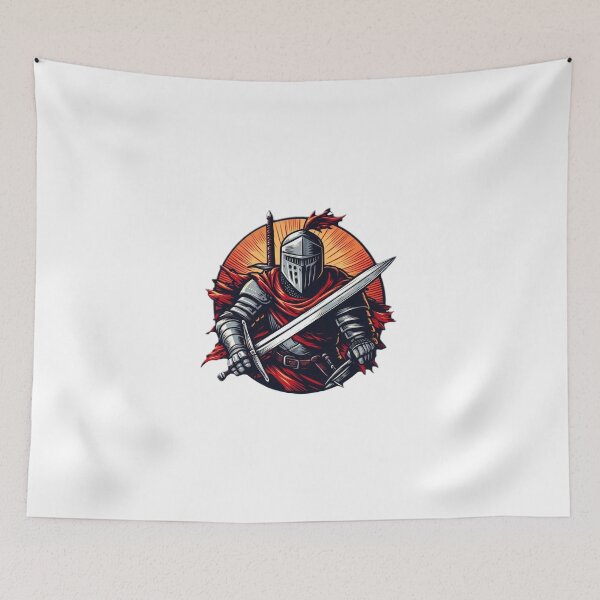 Item preview, Red Medieval Armored Warrior designed and sold by GeneralDaily.