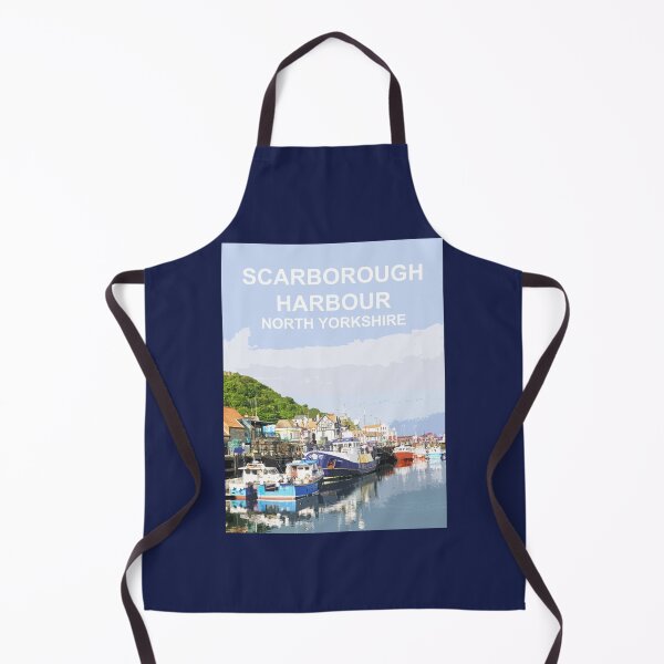 Item preview, Scarborough Harbour North Yorkshire Travel location poster Scarborough designed and sold by BarbaraGlebska.