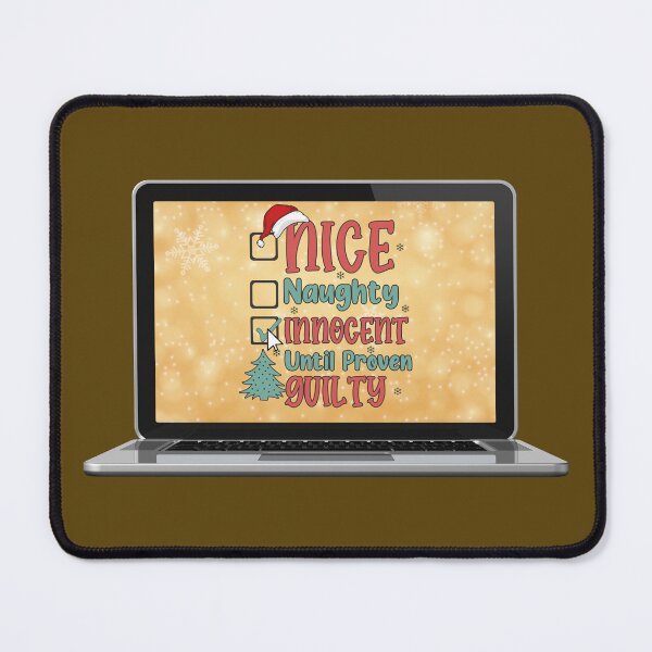 Item preview, Innocent Until Proven Guilty: Naughty or Nice Checklist designed and sold by bAIryBarn.