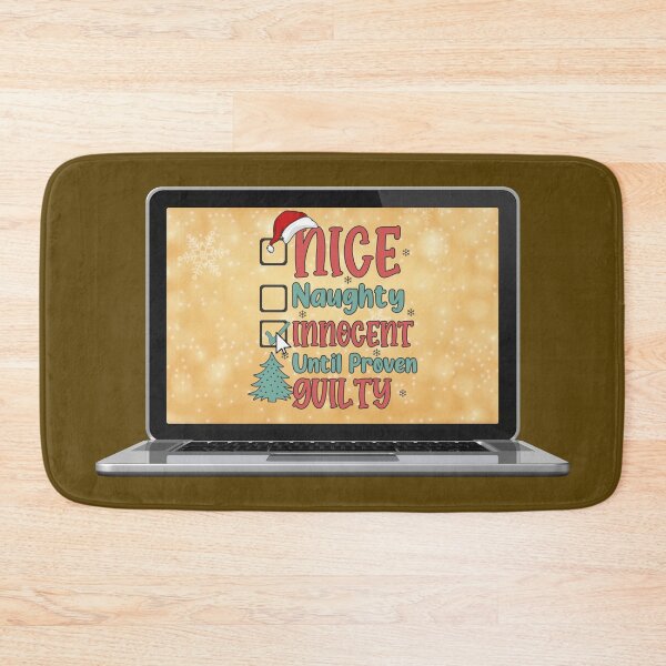 Item preview, Innocent Until Proven Guilty: Naughty or Nice Checklist designed and sold by bAIryBarn.