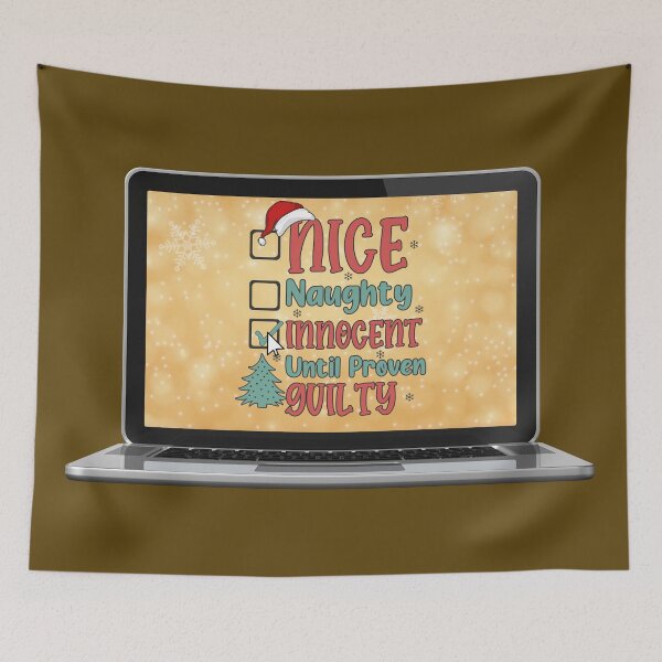 Item preview, Innocent Until Proven Guilty: Naughty or Nice Checklist designed and sold by bAIryBarn.