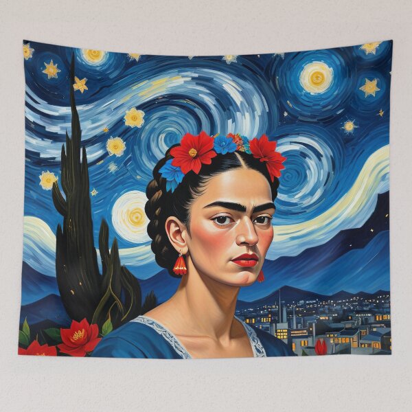 Item preview,  Frida Kahlo Starry Night designed and sold by TeeARTHY.