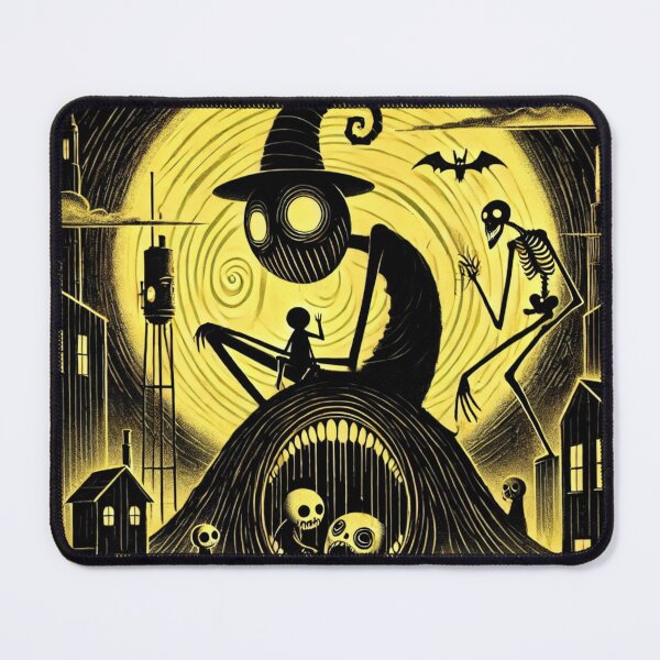 Item preview, Halloween Monsters on Yellow Background designed and sold by Blink Art Studio.