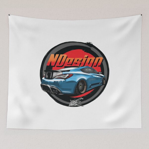 Item preview, hyundai genesis rear coupe blue  designed and sold by NaquashM.