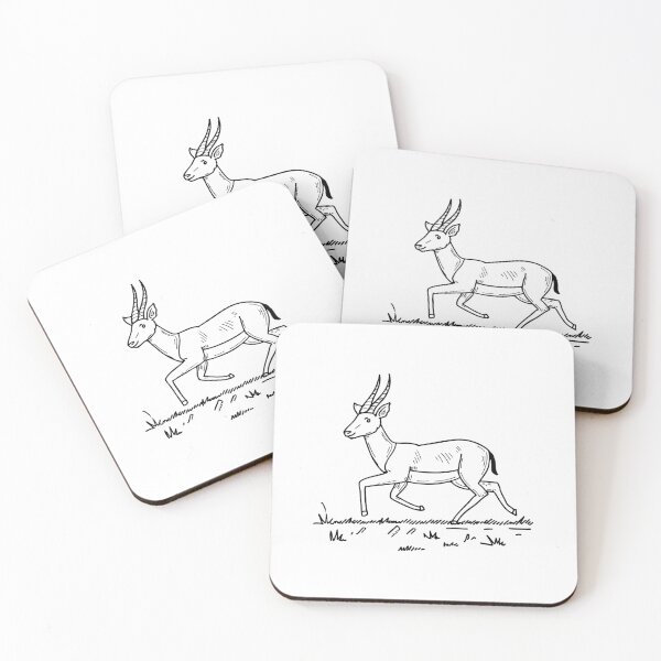 Item preview, an Antelope Running Through a Grassy Field designed and sold by rasagamastore.