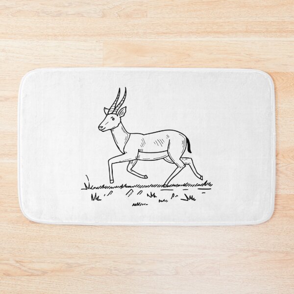Item preview, an Antelope Running Through a Grassy Field designed and sold by rasagamastore.