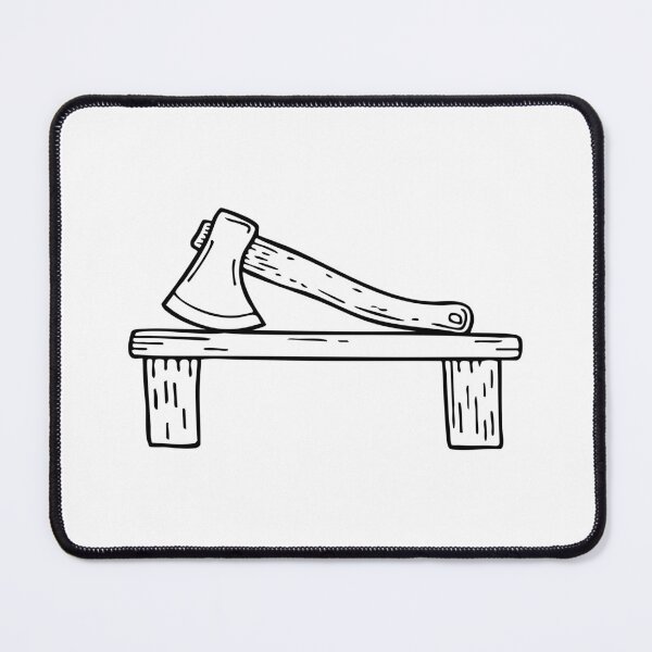 Item preview, an Axe Handle on a Workbench designed and sold by rasagamastore.