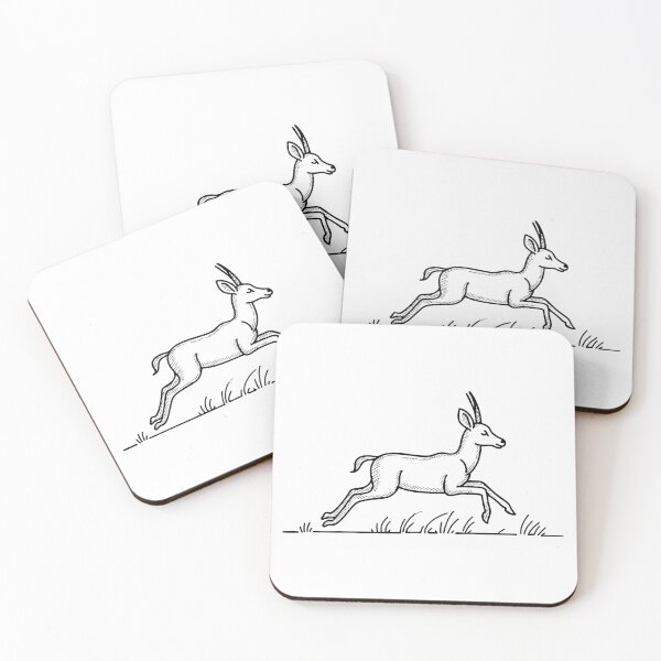 Item preview, an Antelope Running Through a Grassy Field designed and sold by rasagamastore.