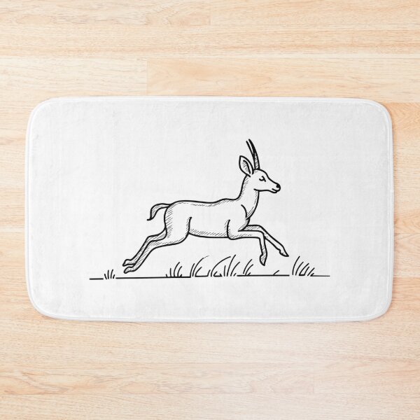 Item preview, an Antelope Running Through a Grassy Field designed and sold by rasagamastore.