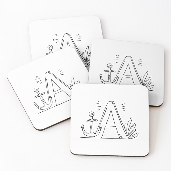 Item preview, the Letter A Beside an Anchor Underwater designed and sold by rasagamastore.