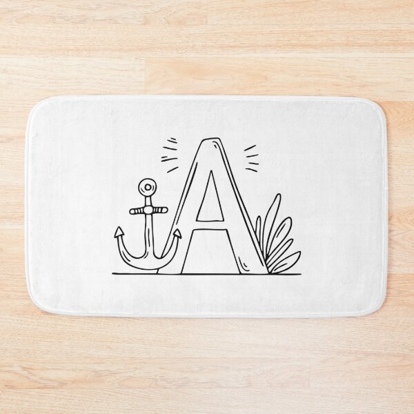 Item preview, the Letter A Beside an Anchor Underwater designed and sold by rasagamastore.