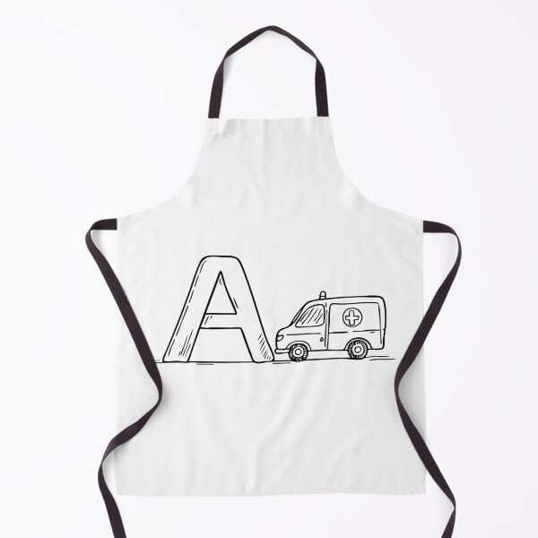 Item preview, an Ambulance on the Street Next to the Letter A designed and sold by rasagamastore.