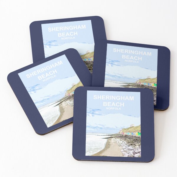 Item preview, Sheringham Beach Norfolk Travel poster East Anglia designed and sold by BarbaraGlebska.