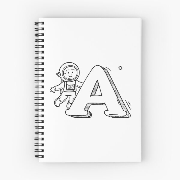 Item preview, Astronaut in a Spaceship Floating Next to the Letter A designed and sold by rasagamastore.