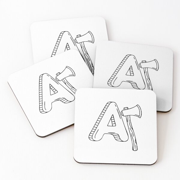 Item preview, Illustration of the Letter A Next to an Axe designed and sold by rasagamastore.
