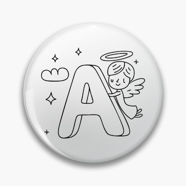 Item preview, the Letter A Next to an Angel in the Sky designed and sold by rasagamastore.