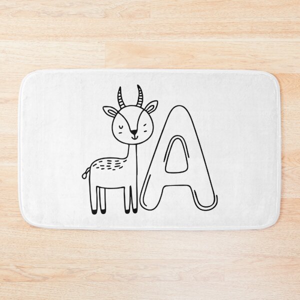 Item preview, the Letter A Beside an Antelope designed and sold by rasagamastore.