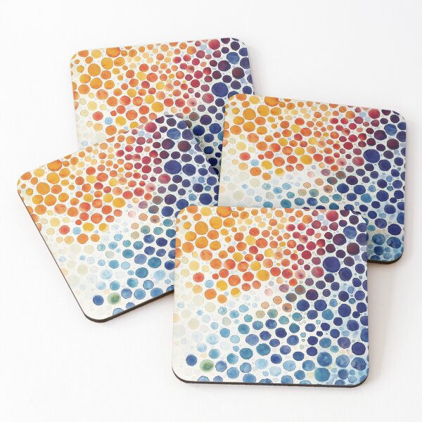 Item preview, Vibrant Watercolor Dot Abstract Art designed and sold by solynneart.