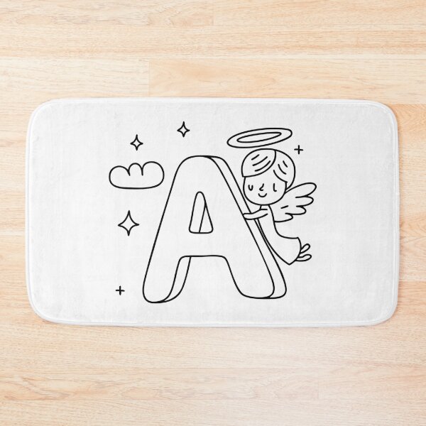 Item preview, the Letter A Next to an Angel in the Sky designed and sold by rasagamastore.