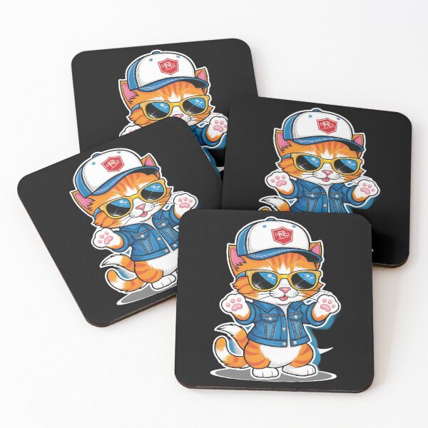 Item preview, Cat Cool DJ designed and sold by Ammar Studio.
