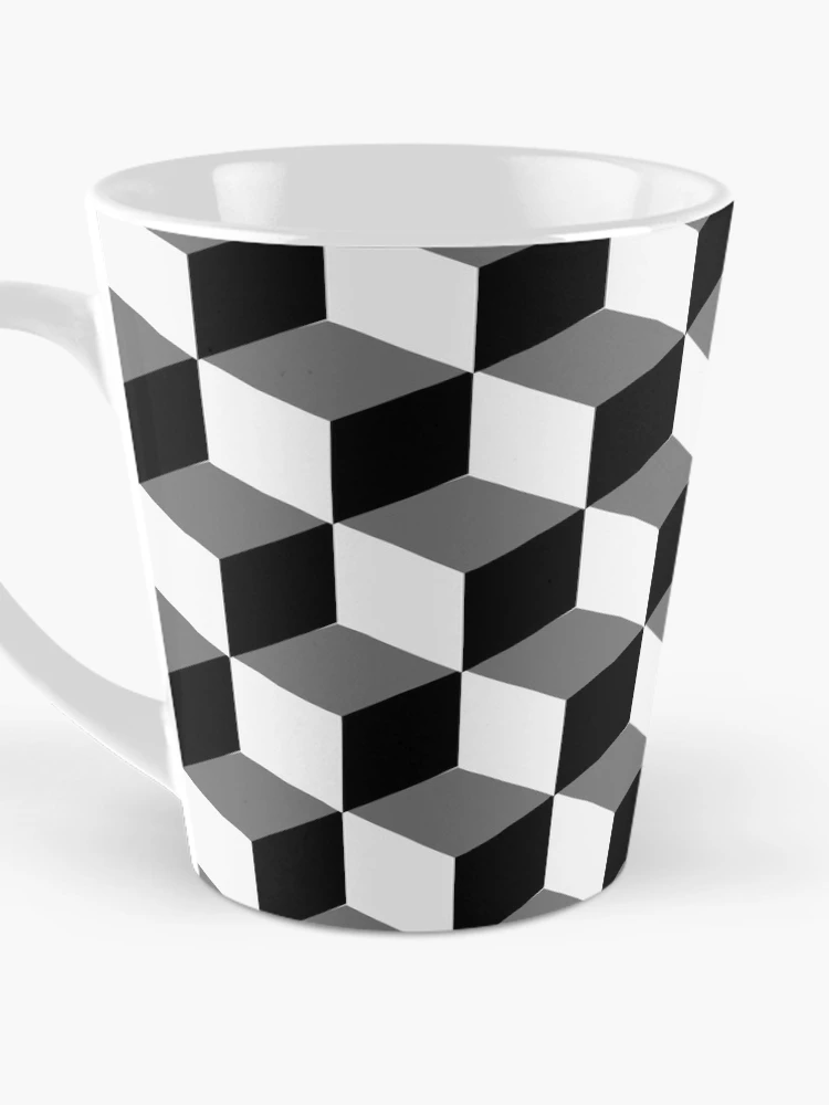 Thumbnail 3 of 4, Coffee Mug, Cube Pattern designed and sold by LioDesing.