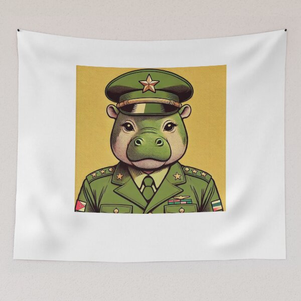Item preview, "Viva Moo Deng" – Revolutionary Hippo Design Apparel & Gifts designed and sold by TacoFunDesigns.