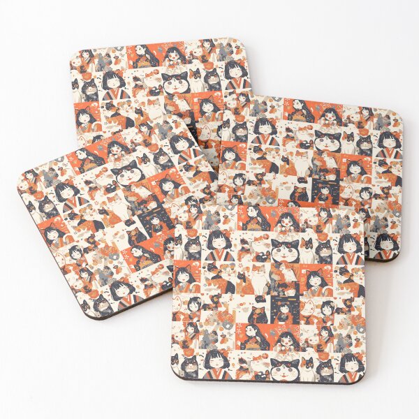 Item preview, Whimsical Cats and Charming Characters Collage by AI designed and sold by DigitAIShop.