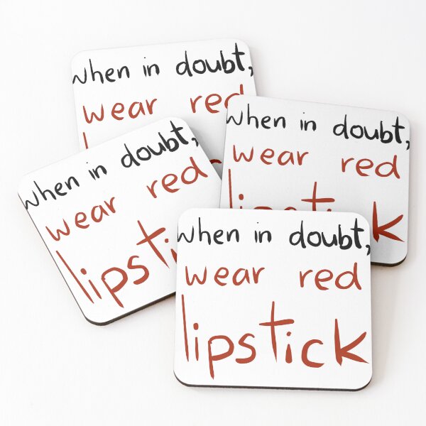 Item preview, When in doubt, wear red lipstick. designed and sold by Artchara..